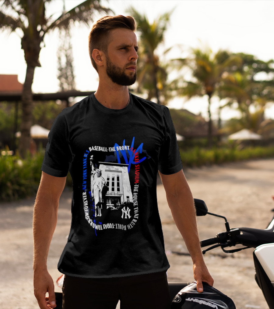New York Yankees Baseball NYC The Bronx Yankee Stadium The House That Ruth Built T-Shirt