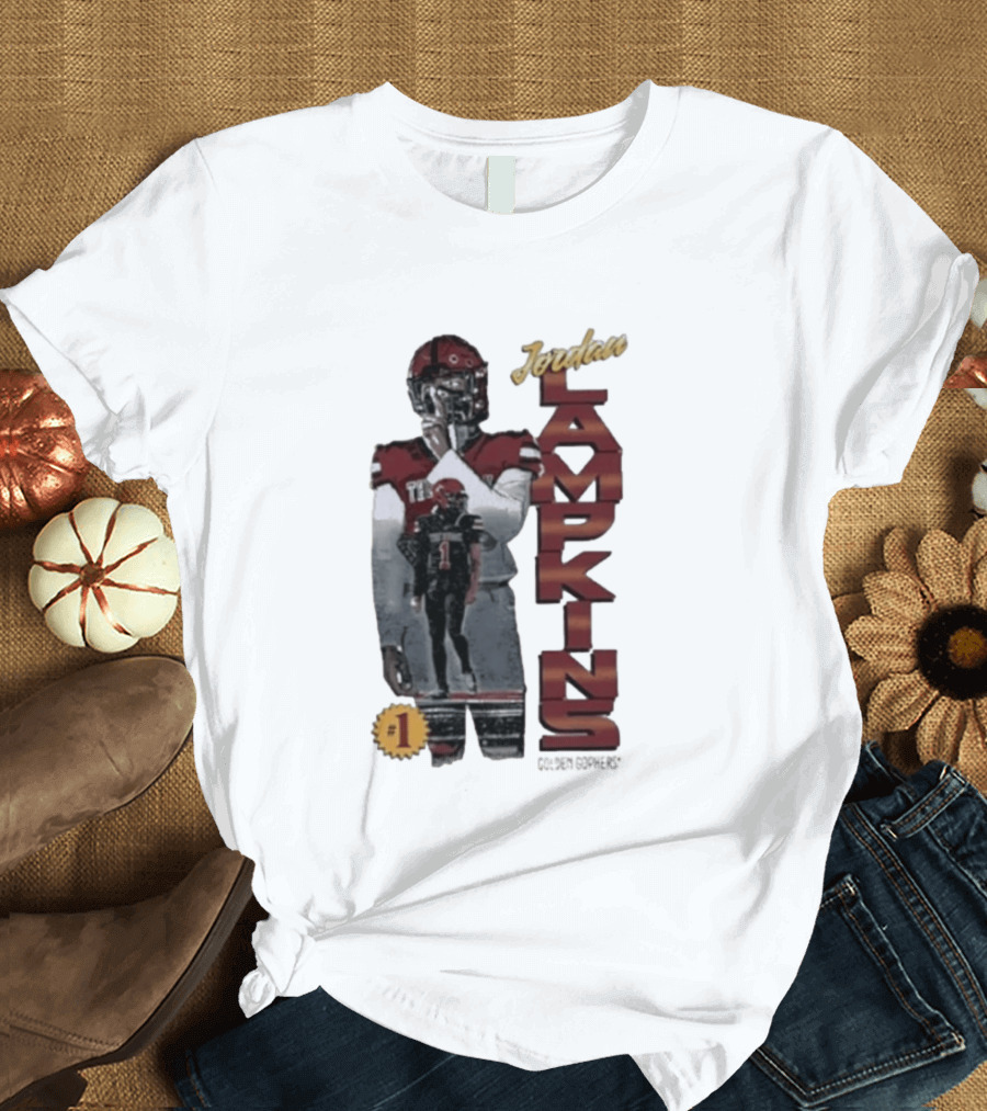 Jordan Lampkins 1 Minnesota Golden Gophers Football Player T-Shirt