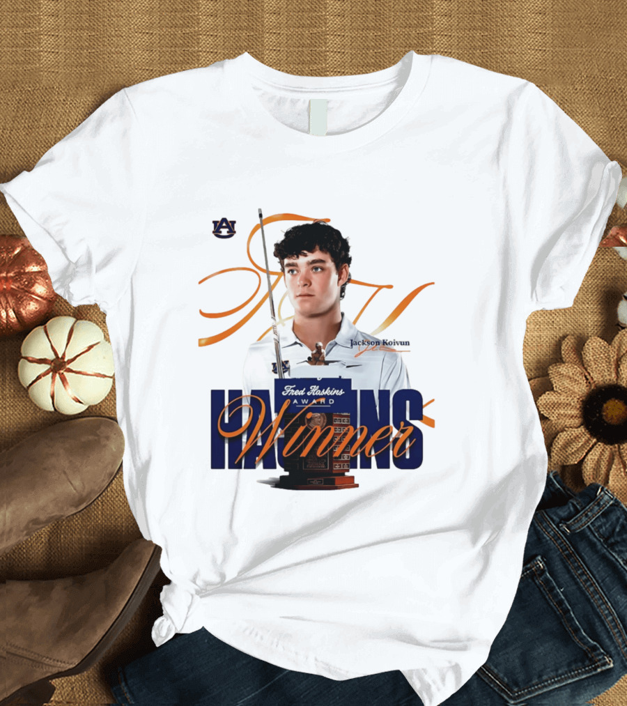 Auburn University Jackson Koivun Fred Haskins Award Winner Golf T-Shirt