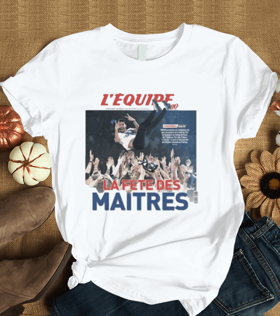 L'Equipe La Fête Des Maitres Football Joyful Celebration T-Shirt