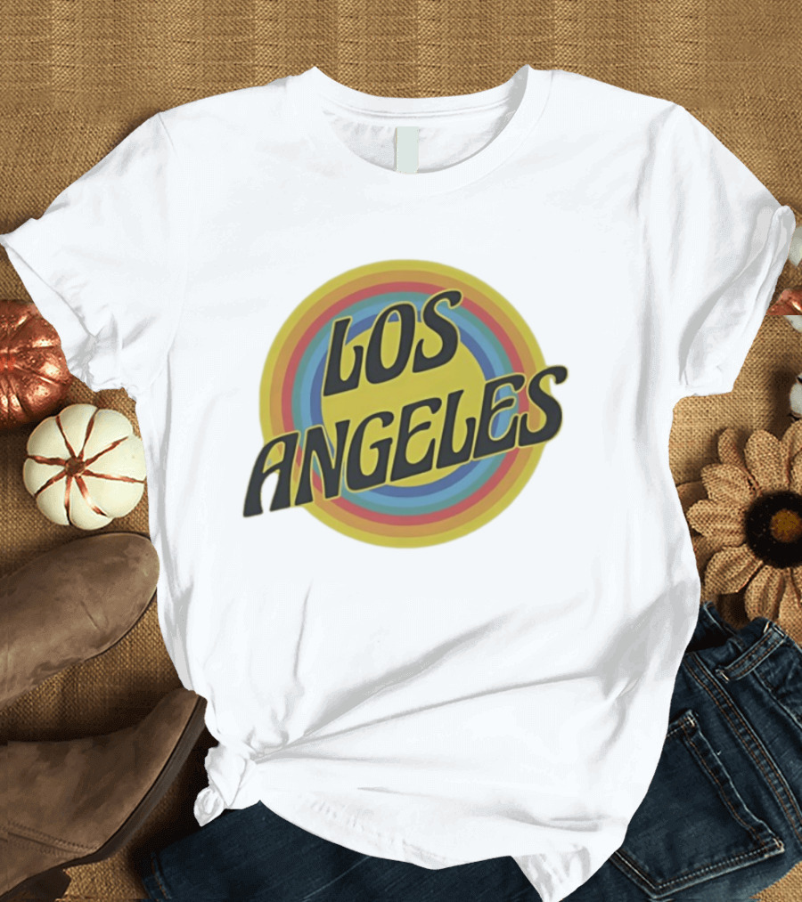 Los Angeles Vintage Rainbow T-Shirt