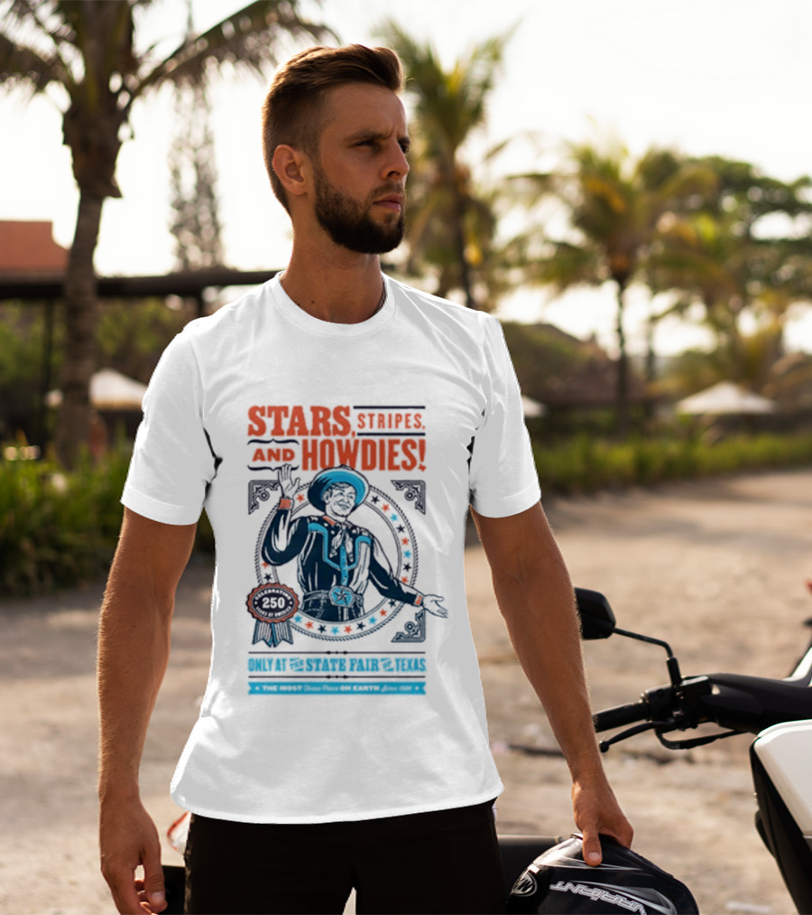 Stars Stripes And Midways State Fair Of Texas 2026 250 Big Tex Circle T-Shirt