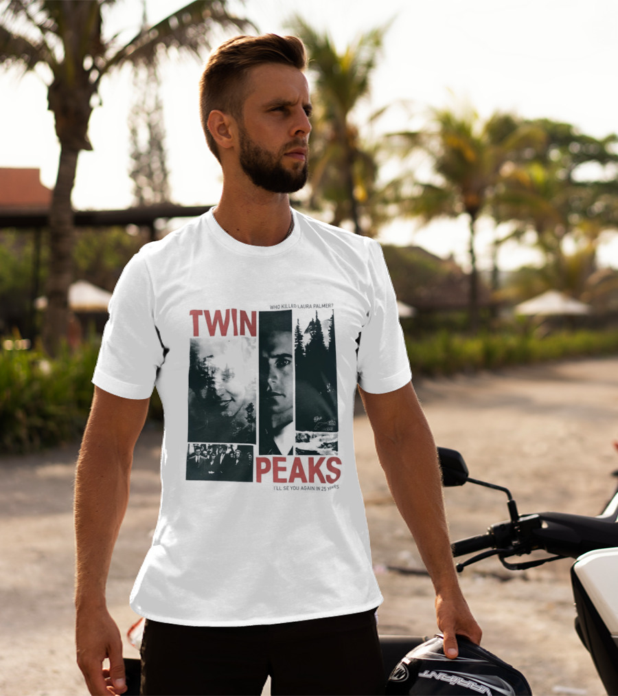 Twin Peaks Laura Palmer Dale Cooper Who Killed Laura Palmer I'll See You Again T-Shirt