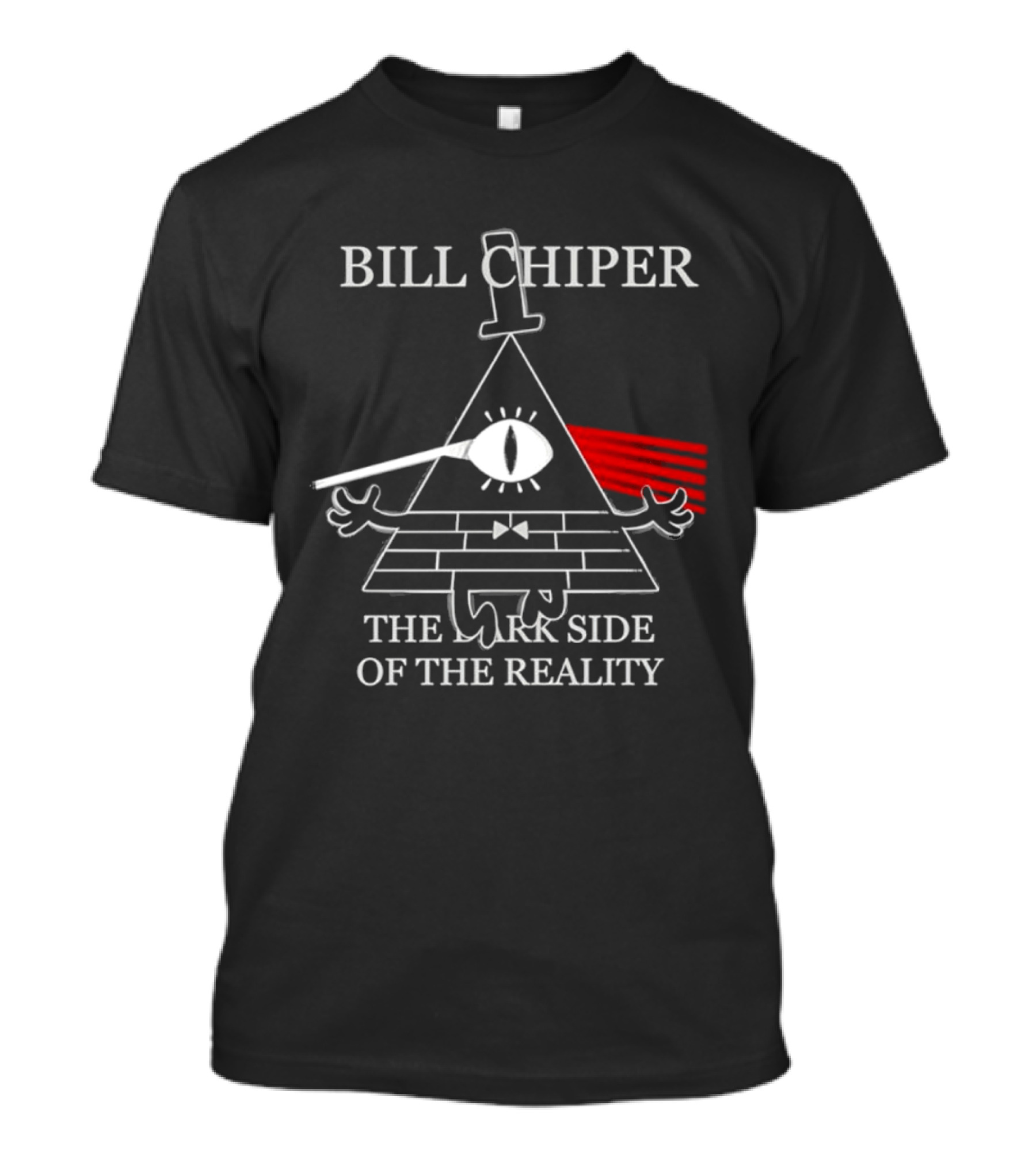 Bill Cipher The Dark Side Of The Reality Pyramid Eye Pink Floyd Mashup T-Shirt