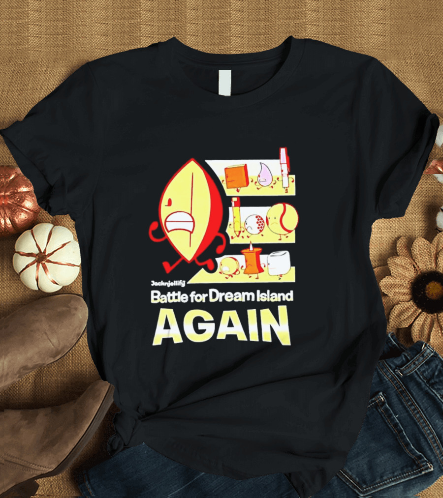 Battle For Dream Island Again Leafy BFDI Characters T-Shirt