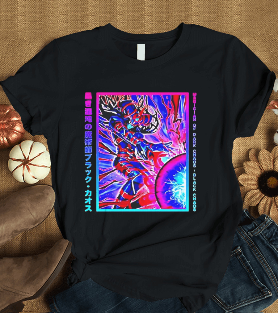 Officila Magician Of Dark Chaos Black Chaos Vaporwave Anime Yugioh T-Shirt
