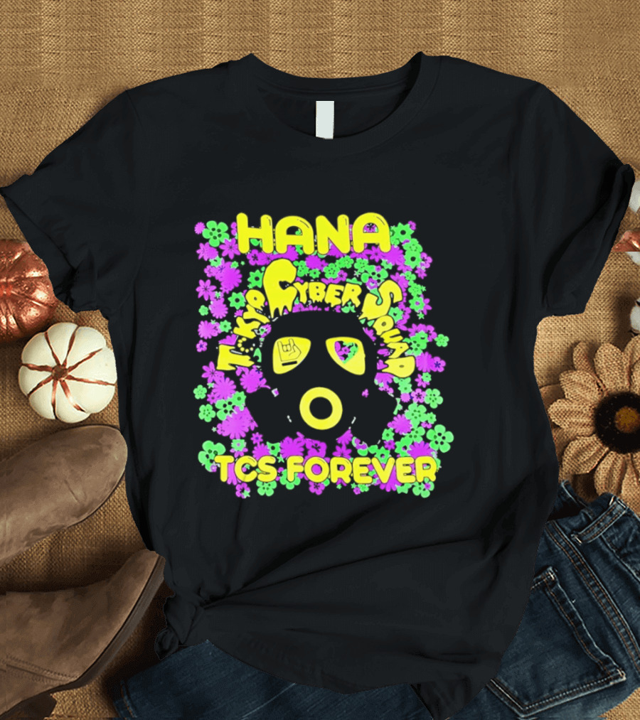 Hana Tokyo Cyber Squad TCS Forever Vibrant Flower Power T-Shirt