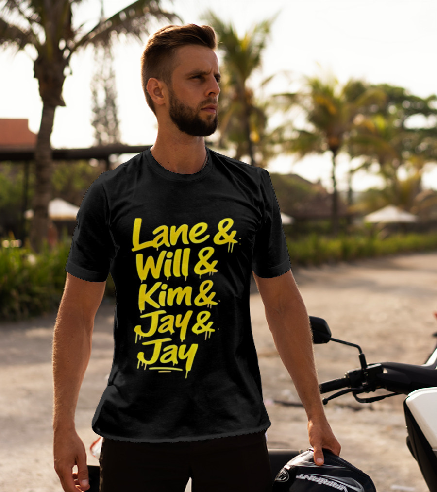 Lane Will Kim Jay Jay Graffiti Style Names T-Shirt