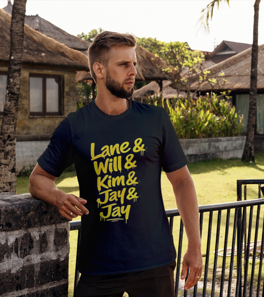 Lane Will Kim Jay Jay Graffiti Style Names T-Shirt