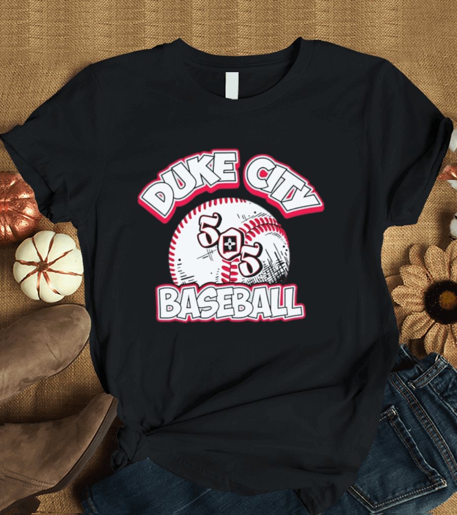 Duke City Baseball 505 Zia Symbol And Baseball T-Shirt