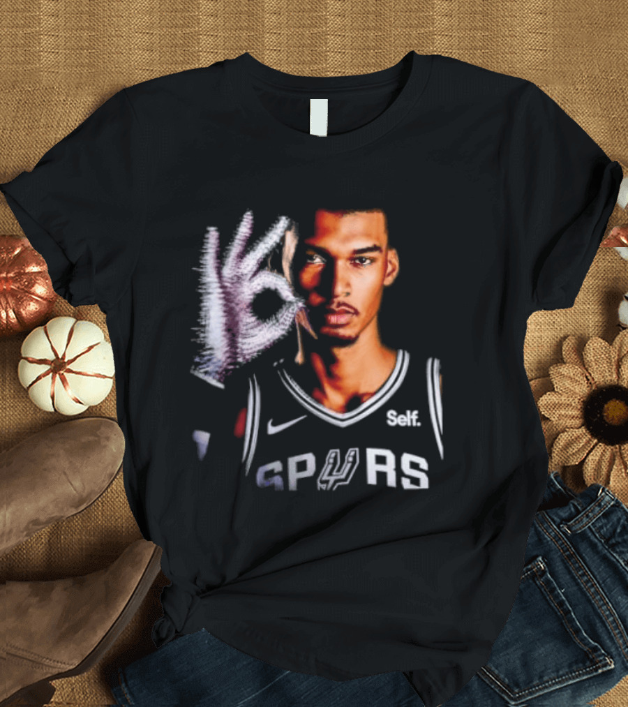 Victor Wembanyama Spurs Iceman Drake Glove T-Shirt
