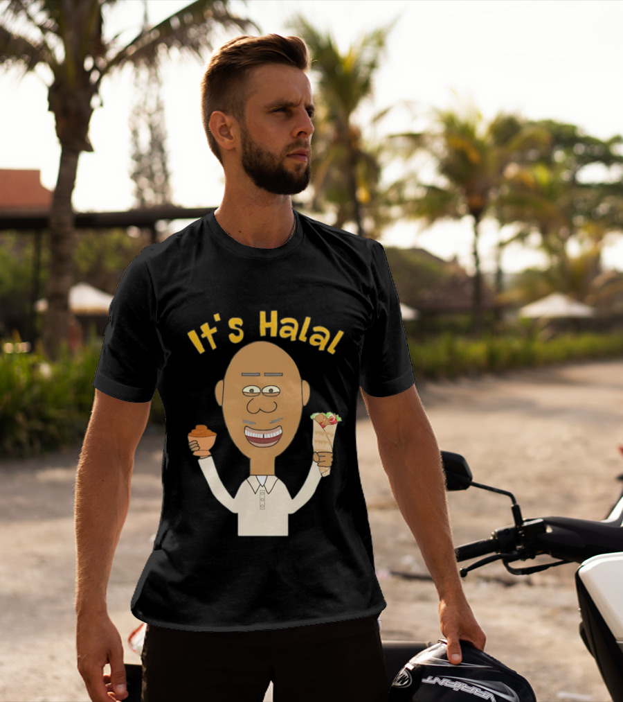 It's Halal Man With Dates And Kebab Celebrating Ramadan T-Shirt