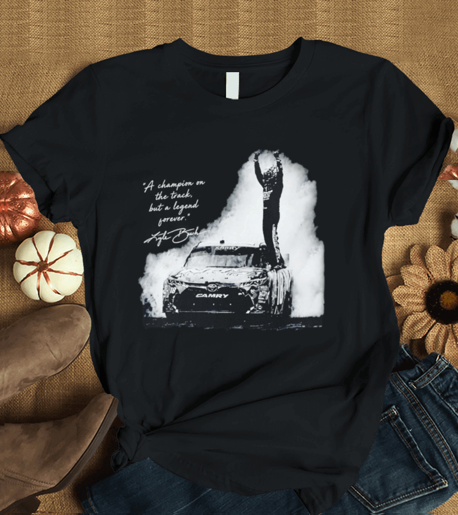 Kyle Busch Celebrating On Toyota Camry 18 NASCAR Cup Series Victory T-Shirt