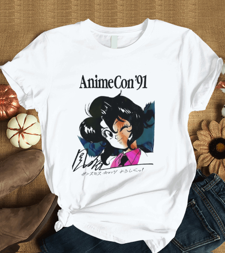 Anime Con '91 Character With Autograph And Japanese T-Shirt