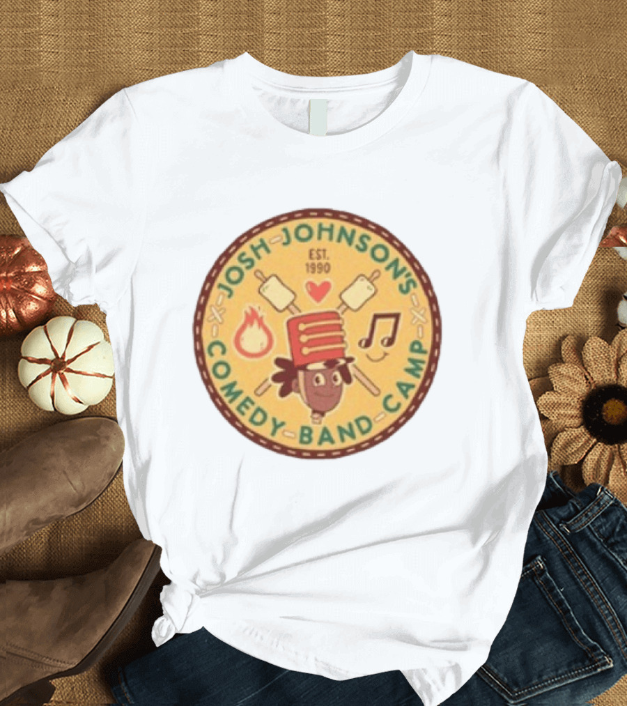Josh Johnson's Comedy Band Camp Tour 1990 Marshmallows And Music Note T-Shirt