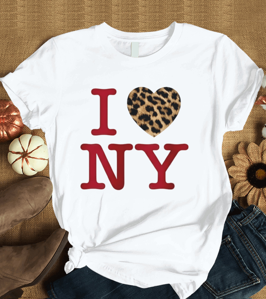 Latto Crave I Heart NY Leopard T-Shirt