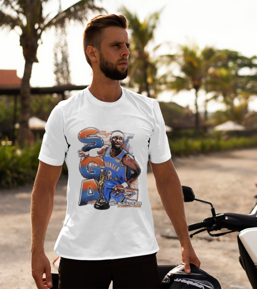 Shai Gilgeous Alexander SGA Oklahoma City Thunder Most Valuable Player T-Shirt
