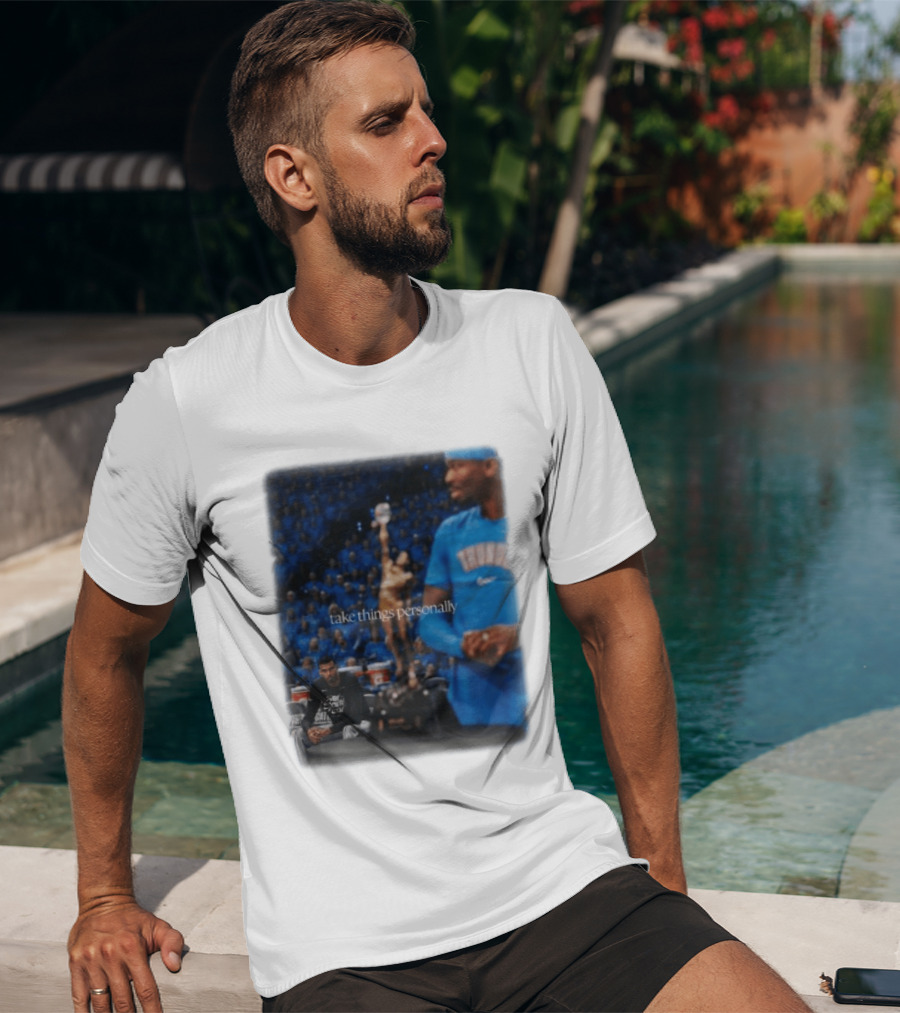 NBA Take Things Personally Oklahoma Basketball Official Fan Merchandise T-Shirt