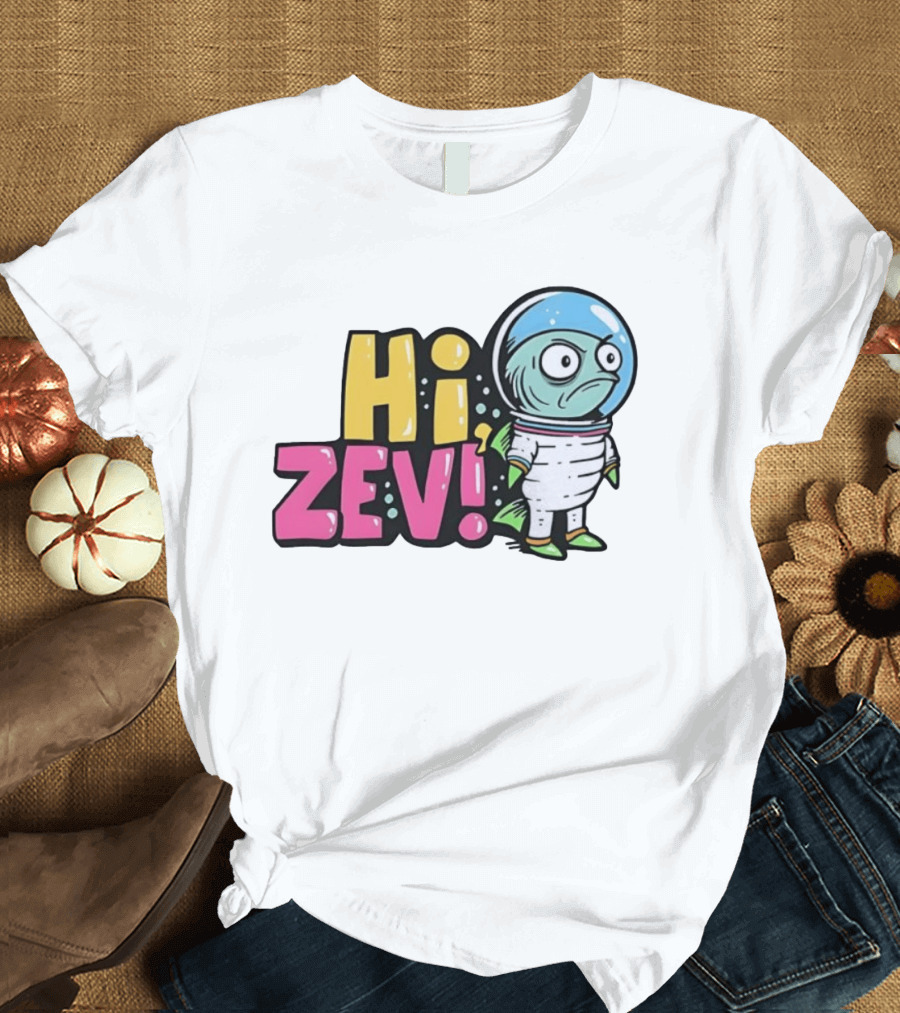 Hi Zev Astronaut Fish NBA New York Knicks Jalen Brunson Cartoon T-Shirt