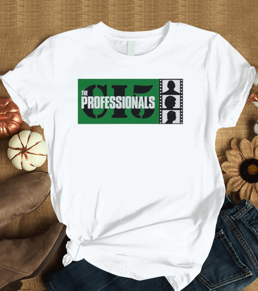 The Professionals CI5 TV Series Bodie Doyle Cowley Silhouette Film Strip T-Shirt