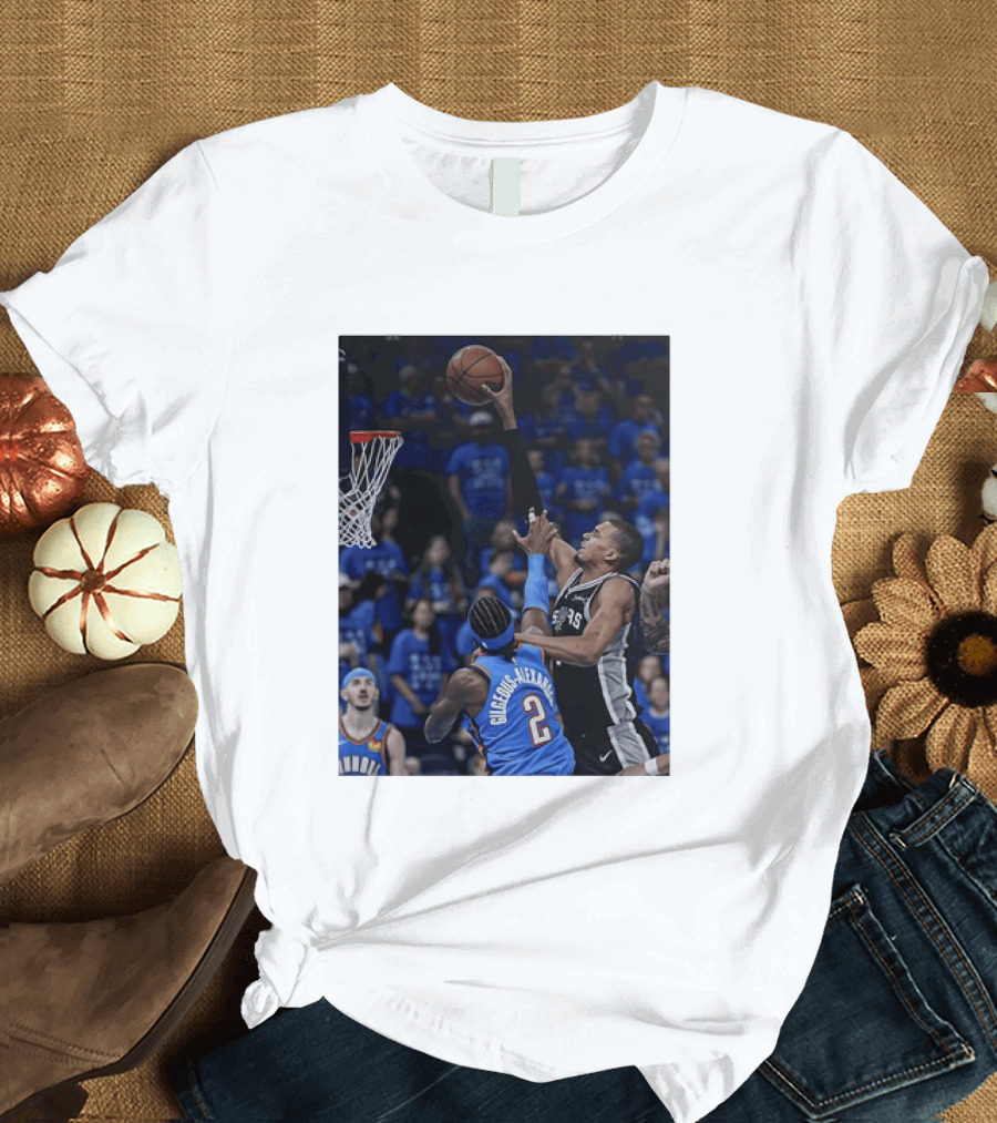 Victor Wembanyama Shai Gilgeous Alexander NBA Showdown San Antonio Spurs Vs Oklahoma City Thunder T-Shirt