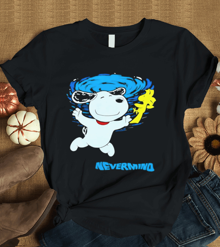 Snoopy Woodstock Nevermind Swimming Adventure T-Shirt
