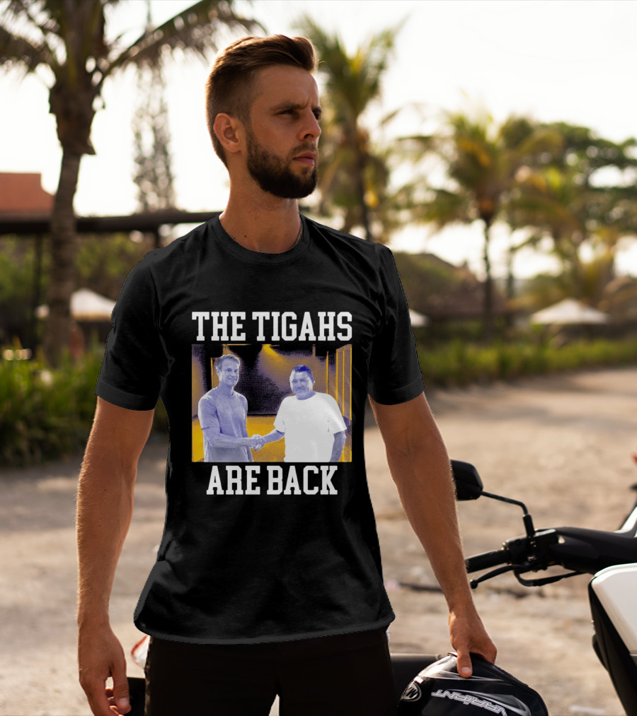 The Tigahs Are Back Brian Kelly Handshake T-Shirt