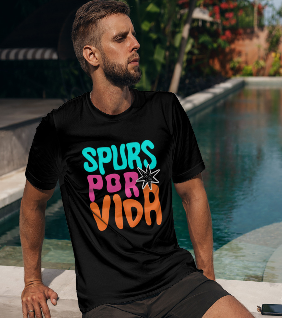 Spurs Por Vida San Antonio Basketball NBA 2026 T-Shirt