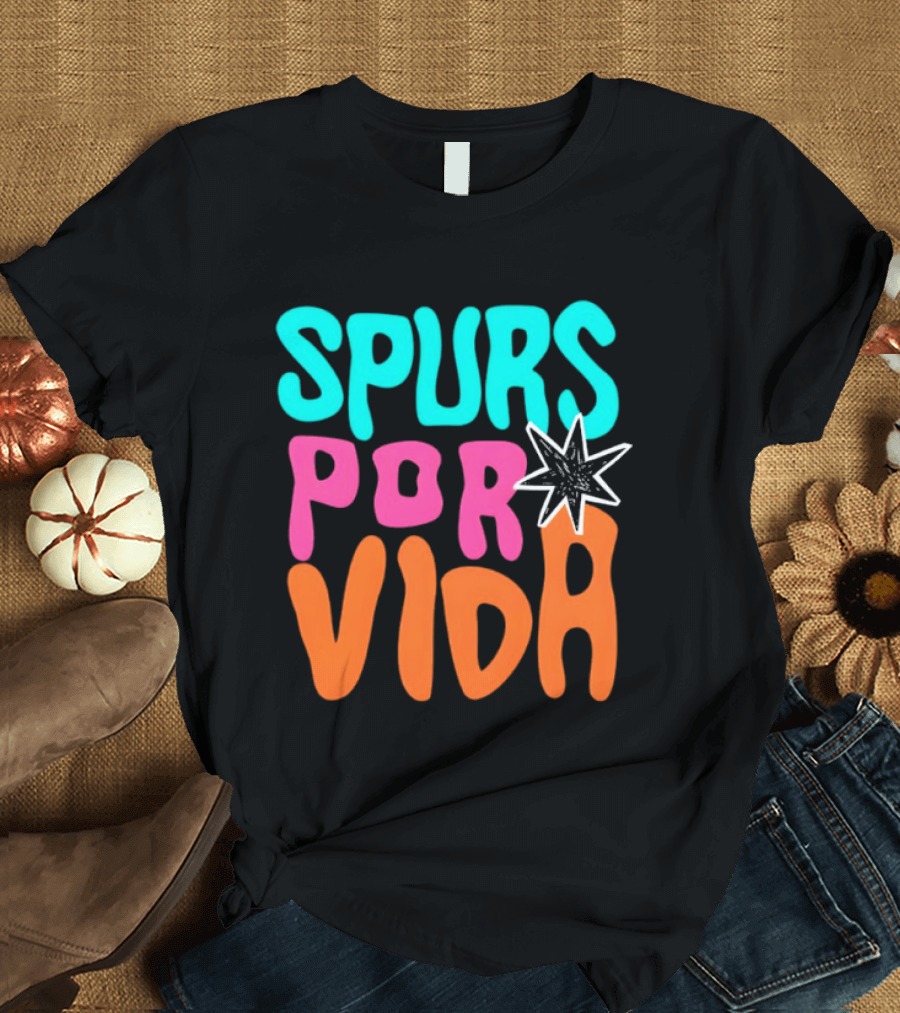 Spurs Por Vida San Antonio Basketball NBA 2026 T-Shirt