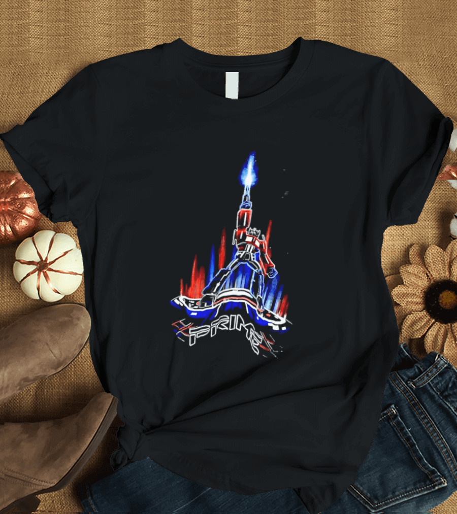 Transformers Optimus Prime Neon Glow Sci Fi Legacy 2026 T-Shirt