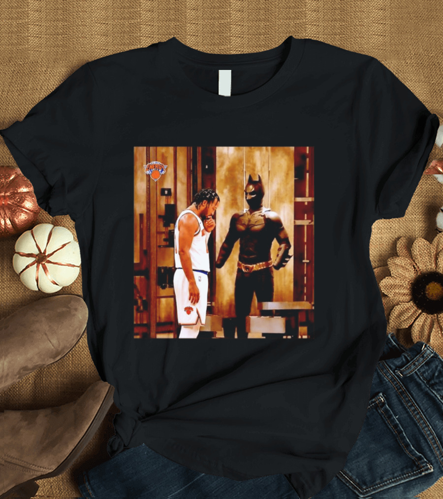 New York Knicks Jaylen Brunson Meets Batman Gotham T-Shirt