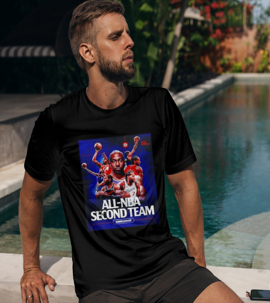 Kawhi Leonard Clippers All NBA Second Team Basketball Highlights T-Shirt
