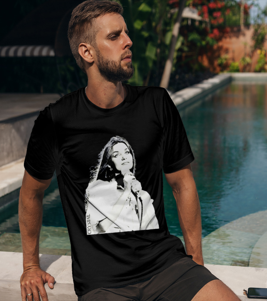 Mick Foley AEW Crystal Gayle Microphone Iconic Singer T-Shirt