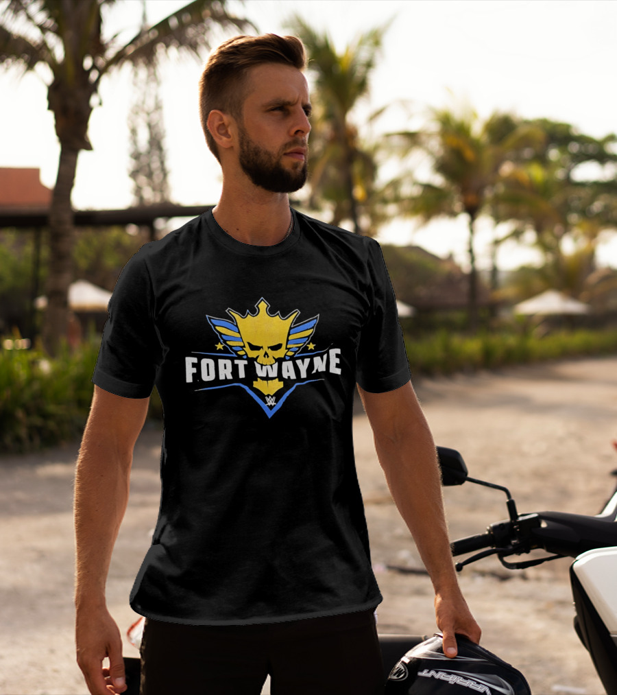 Fort Wayne WWE Skull King Wings T-Shirt