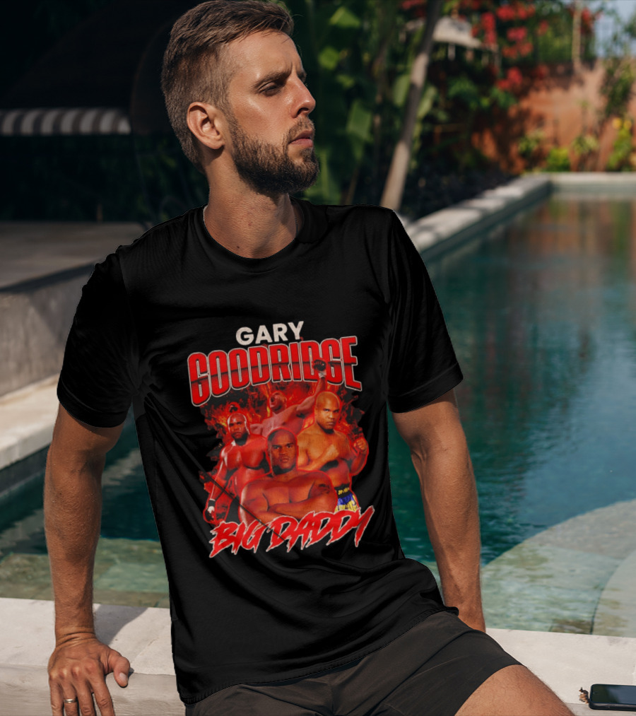 Gary Goodridge Big Daddy Red Flames Bootleg Rap T-Shirt