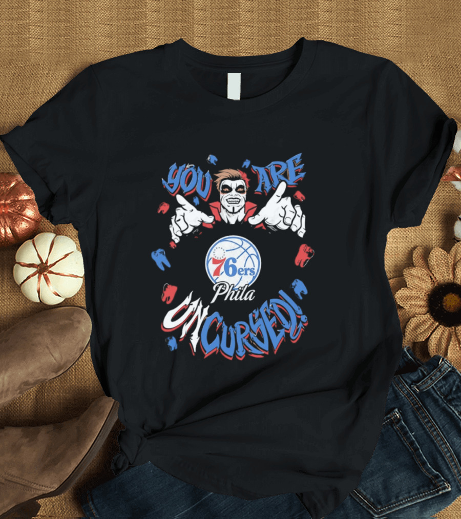 WWE Drops Danhausen X Philadelphia 76ers Phila You Are Uncursed T-Shirt