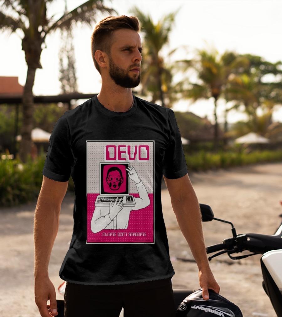 June 03 2026 Devo Concert Akron Civic Theatre Mutate Don't Stagnate T-Shirt