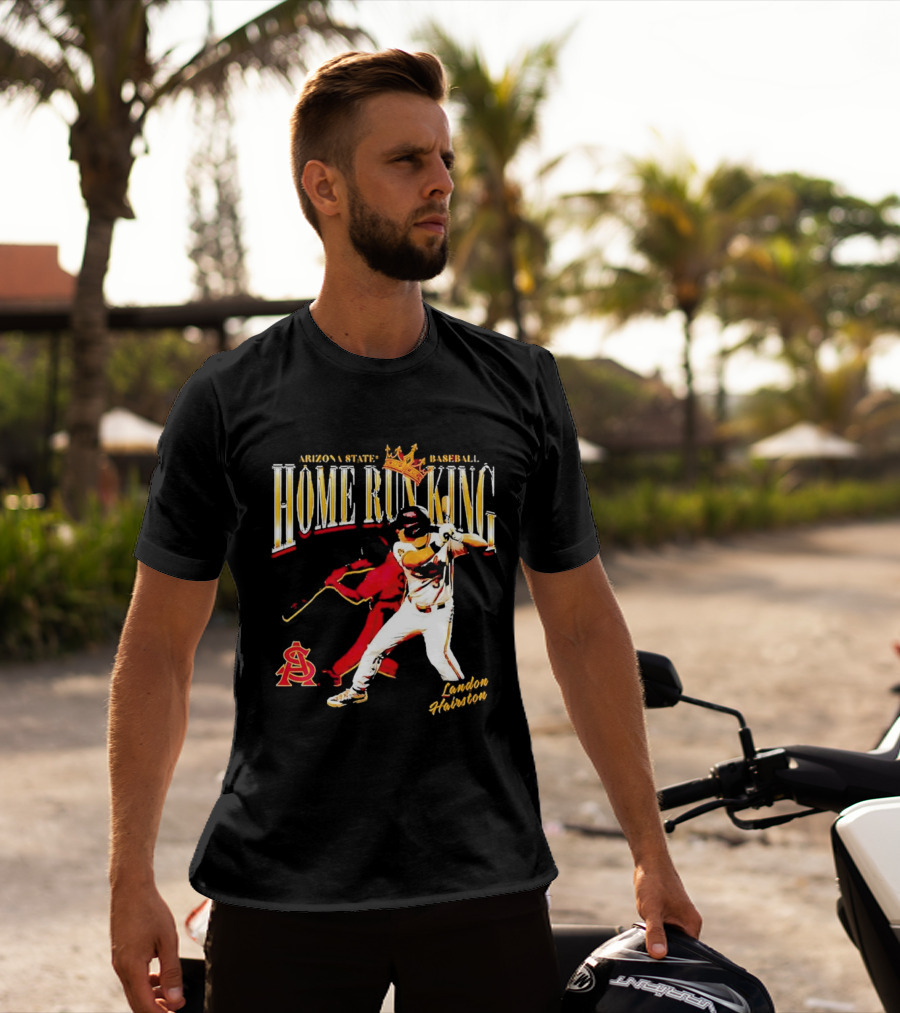Arizona State Baseball Home Run King Landon Hairston T-Shirt