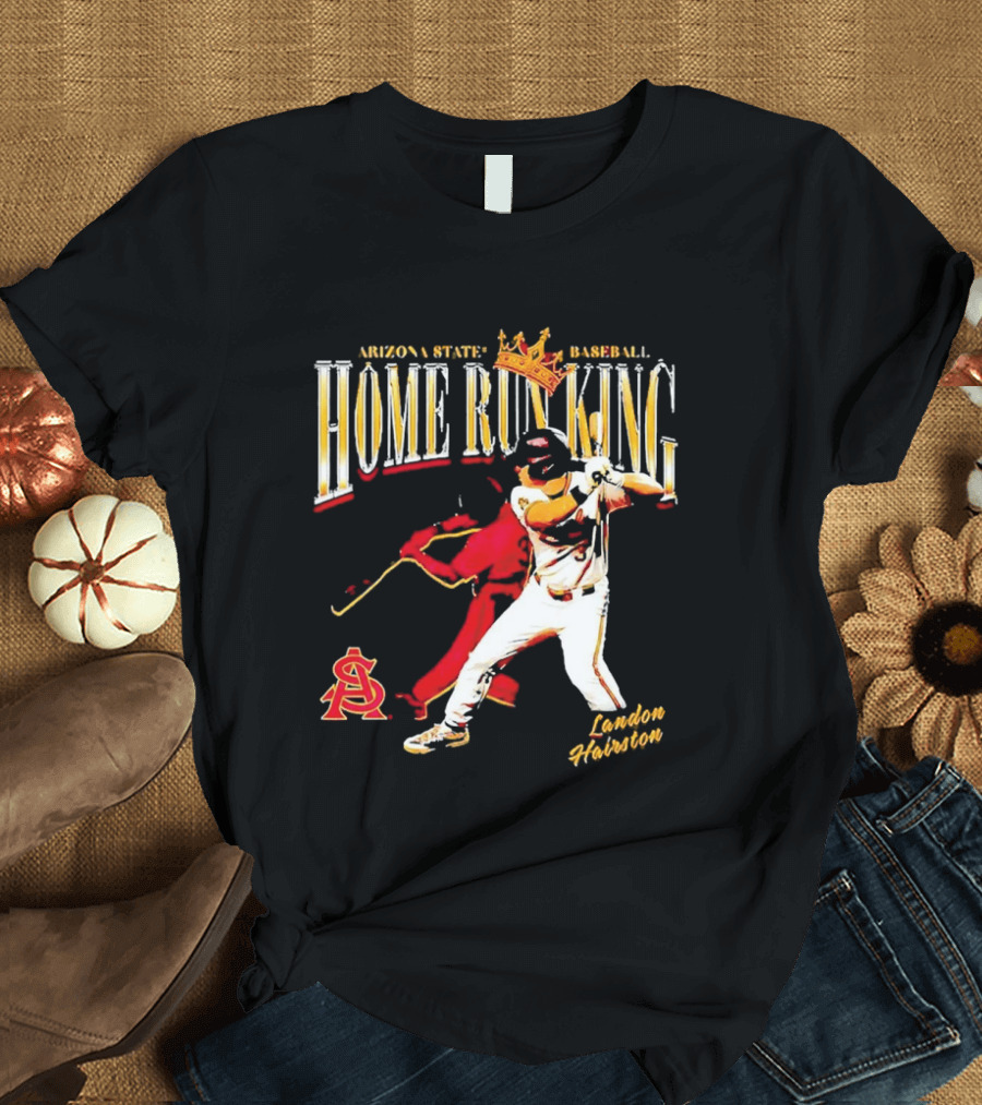 Arizona State Baseball Home Run King Landon Hairston T-Shirt