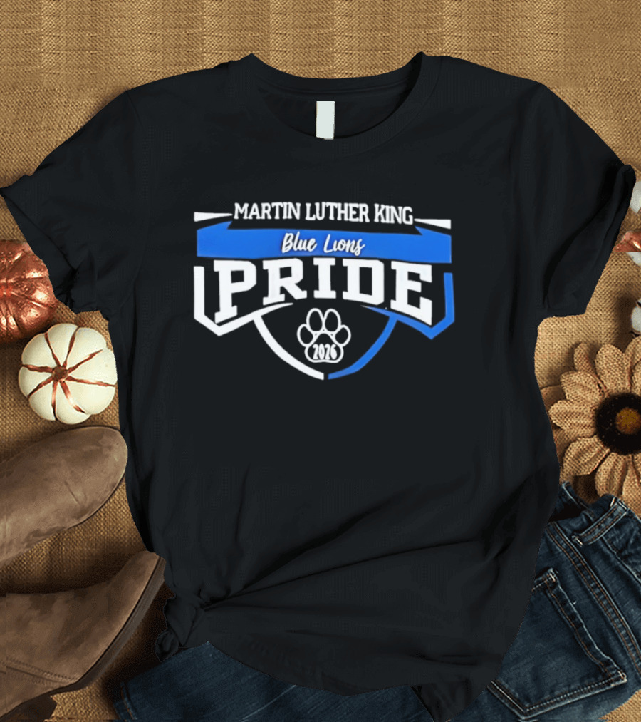Martin Luther King Blue Lions Pride 2026 Paw T-Shirt