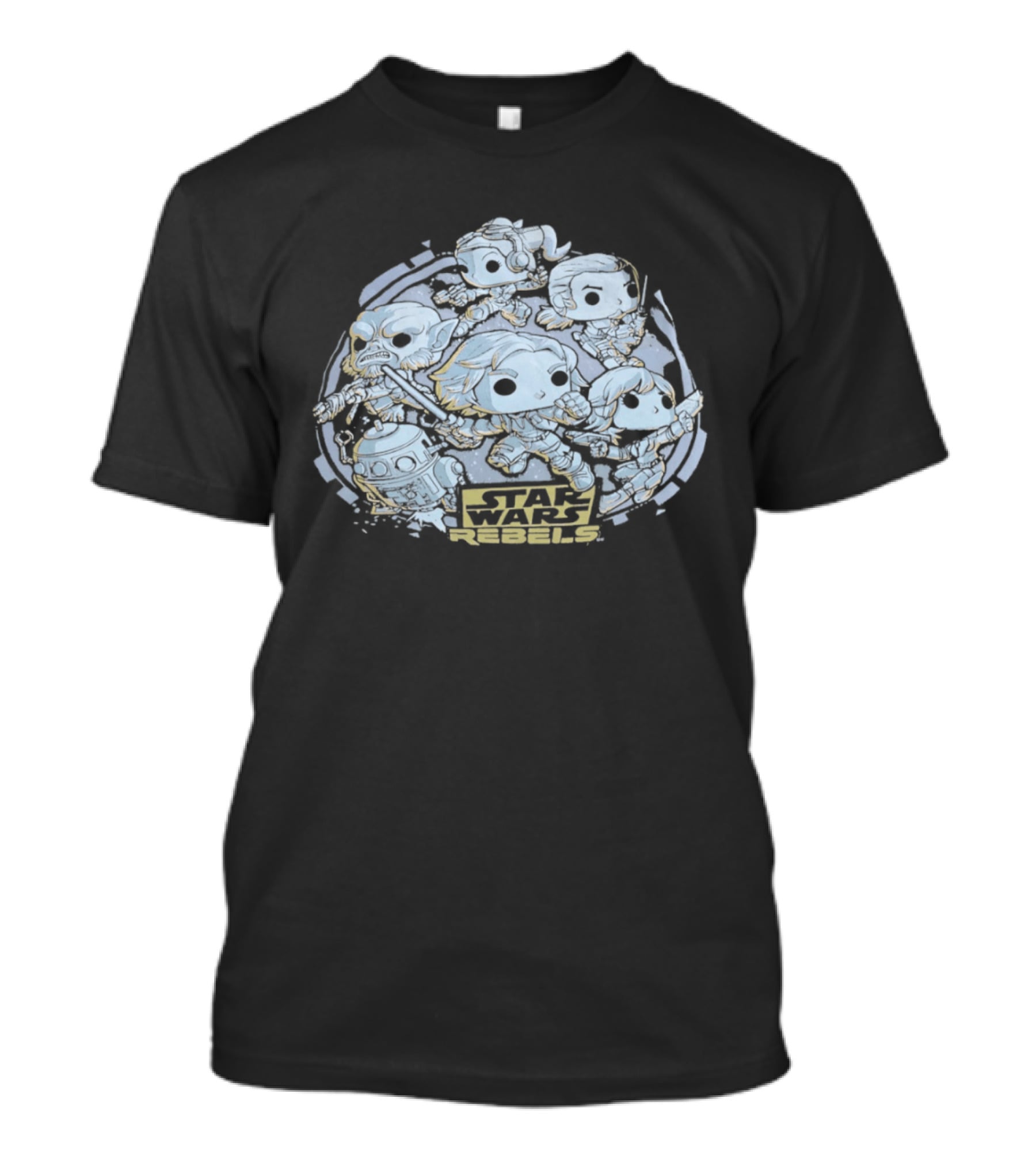 Star Wars Rebels Ghost Crew Funko Pop Figures Collection T-Shirt
