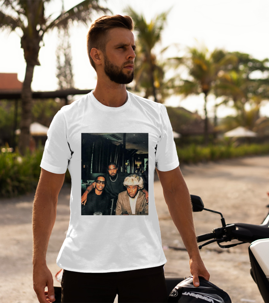 Kanye West Tyler The Creator A$AP Rocky Iconic Photo Collaboration T-Shirt
