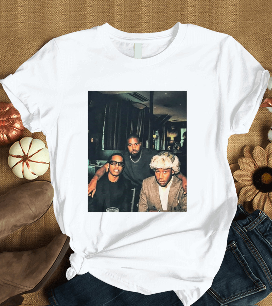 Kanye West Tyler The Creator A$AP Rocky Iconic Photo Collaboration T-Shirt