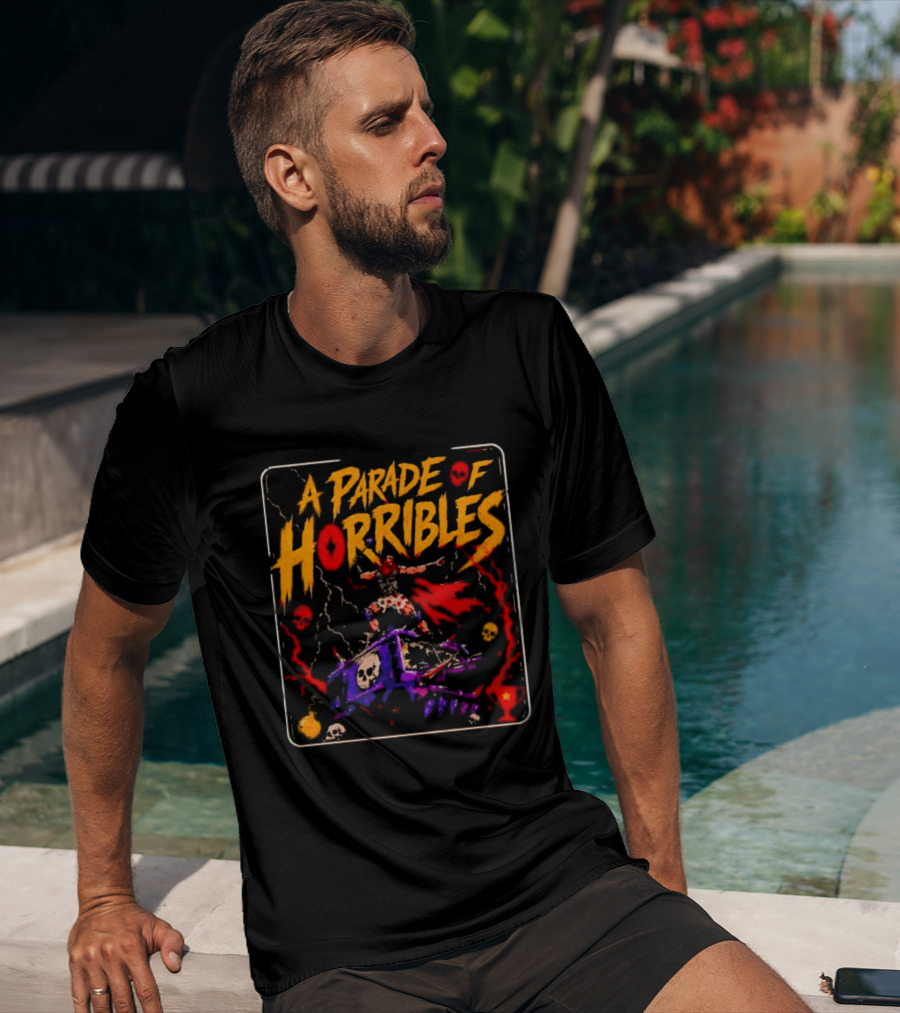 A Parade Of Horribles Warrior Skulls Fantasy Metal T-Shirt