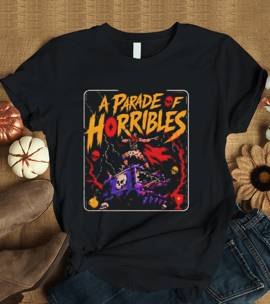 A Parade Of Horribles Warrior Skulls Fantasy Metal T-Shirt