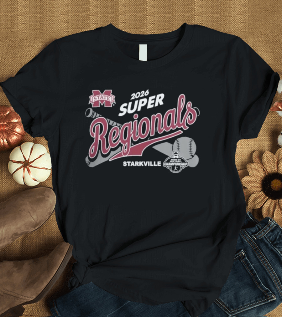 Mississippi State 2026 Super Regionals Starkville Bulldogs T-Shirt