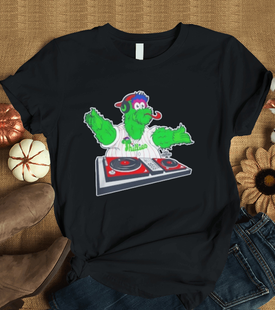 Philadelphia Phillies Phanatic DJ Turntable Fun T-Shirt