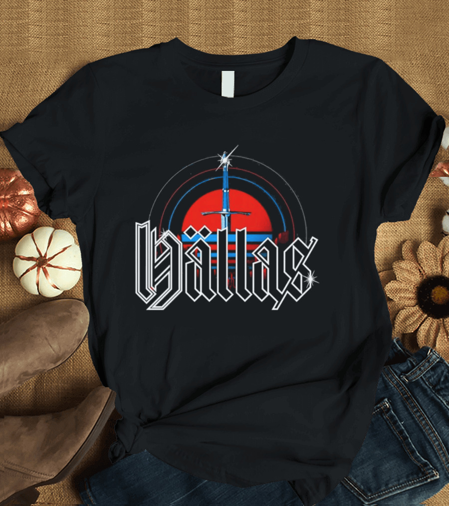 Hällas Sword Circle Red Blue T-Shirt