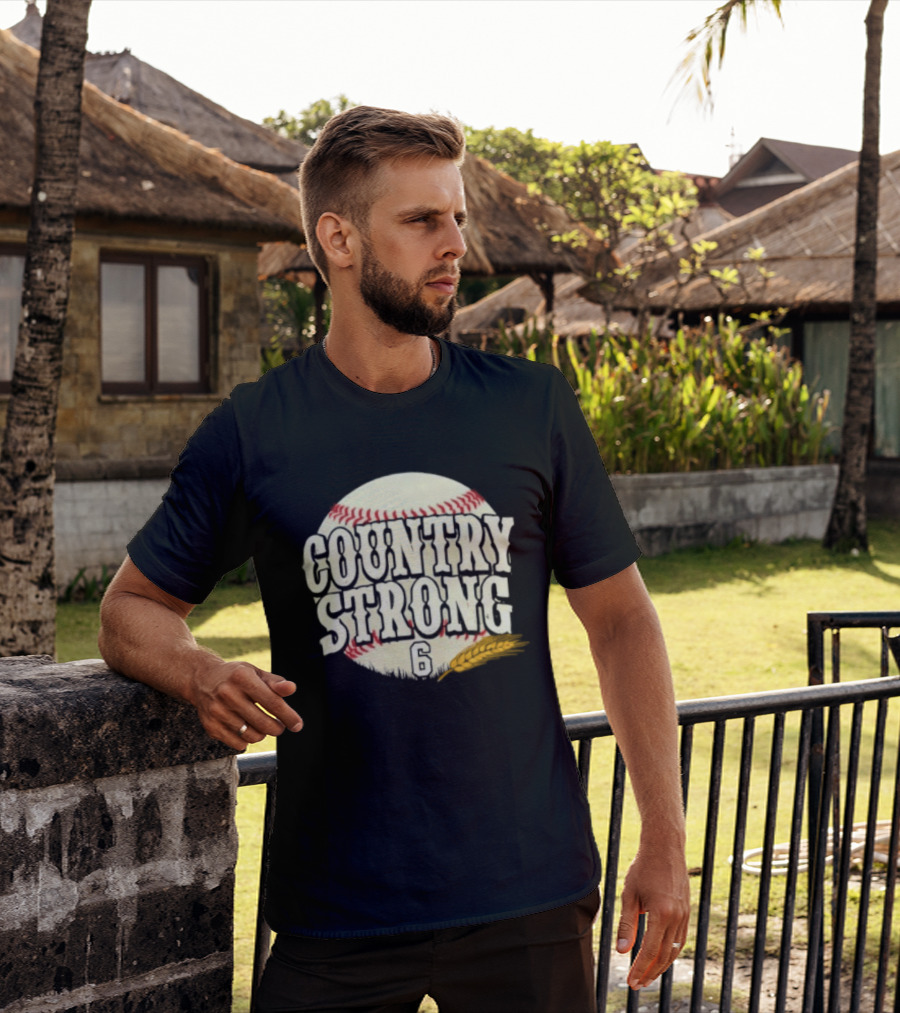 Country Strong Jake Meyers #6 Houston Astros Baseball T-Shirt