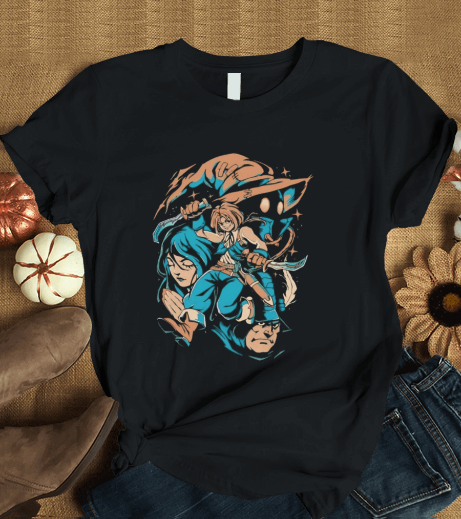 Zidane Tribal Vivi Ornitier Garnet Til Alexandros XVII Adelbert Steiner Thief From Another World Iconic Adventure Characters T-Shirt